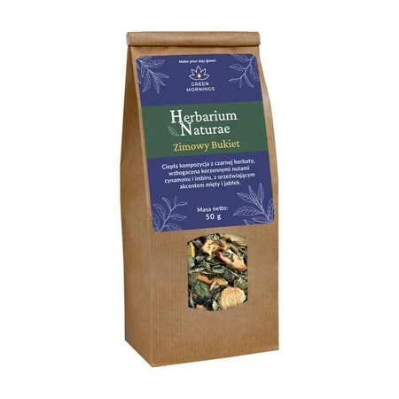 Green Mornings, Herbarium Naturae, Buchet de iarnă, compoziție de ceai negru, 50 g