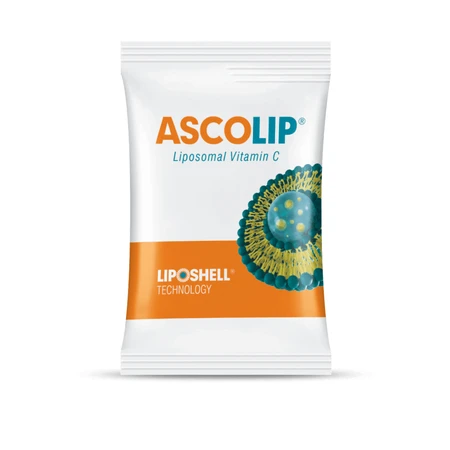 Ascolip Liposomal Vitamin C, cherry flavour, 500 mg, 30 sachets, Liposhell