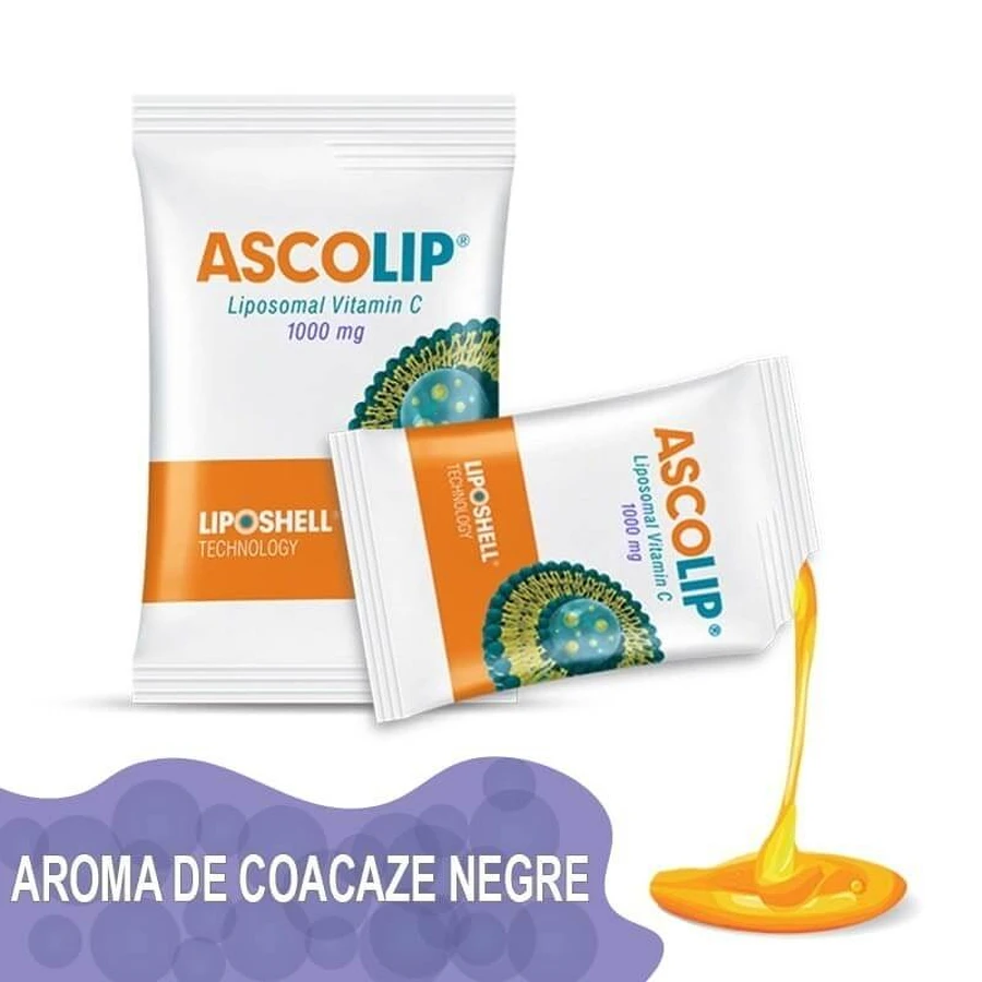 Liposhell Liposomal Vitamin C with currant flavor, 1000 mg, 30 sachets