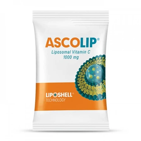 Ascolip Vitamina C Lipozomala met sinaasappelsmaak, 1000 mg, 30 zakjes, Liposhell