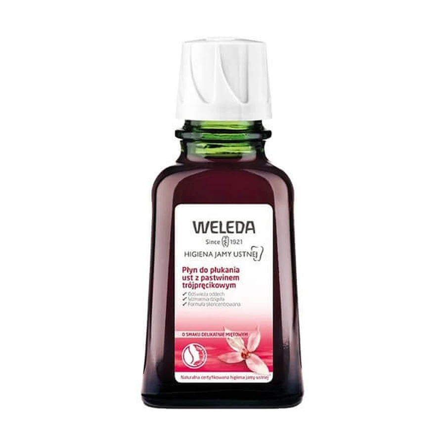 Weleda, bain de bouche, avec pastine à triple fil, 50 ml