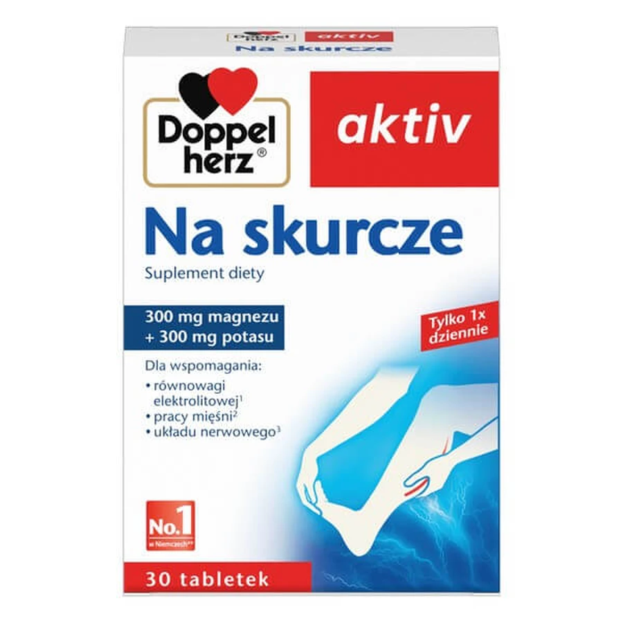 Set Doppelherz aktiv Na skurcze, tablets, 30 pcs. + Doppelherz aktiv Magnesium-B6 Forte 400, tablets, 30 pcs.