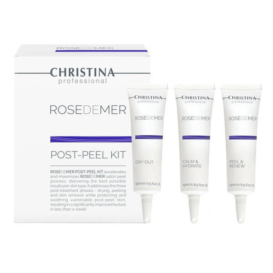 Christina Rose De Mer, Hautpflegeset nach Peeling, 3 x 15 ml