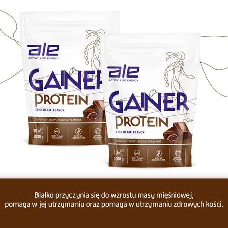 ALE Gainer Protein Sabor Chocolate, en polvo, 1000 g