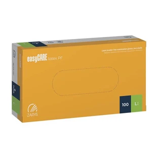 EasyCare Latex PF, powder-free diagnostic gloves, latex, non-sterile, size L, 100 pcs.