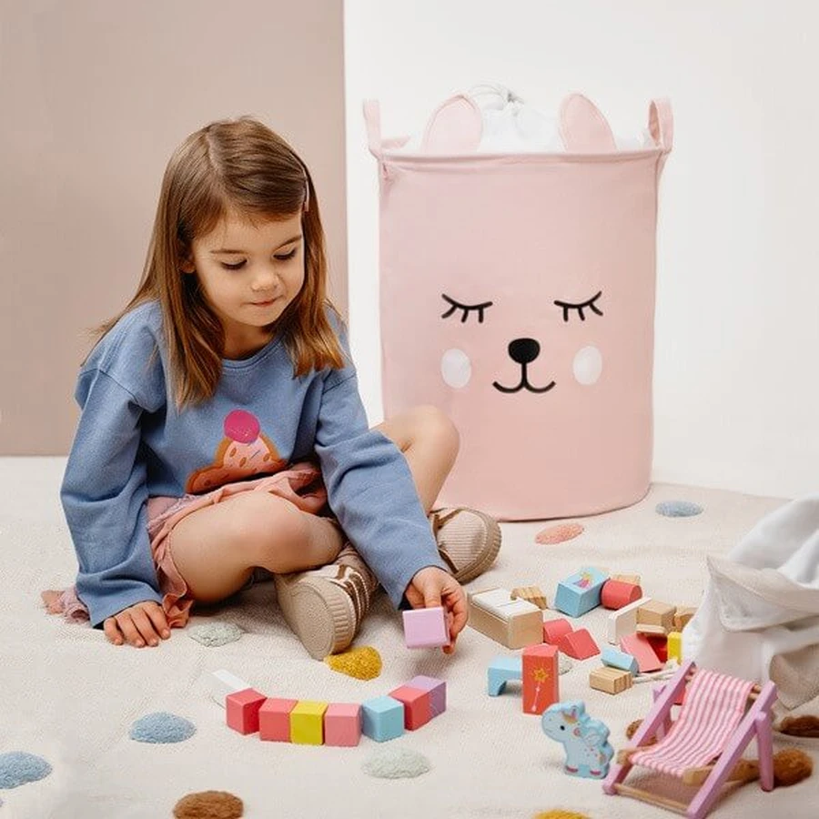Sipo, toy garbage can bear pink, 1 pc.