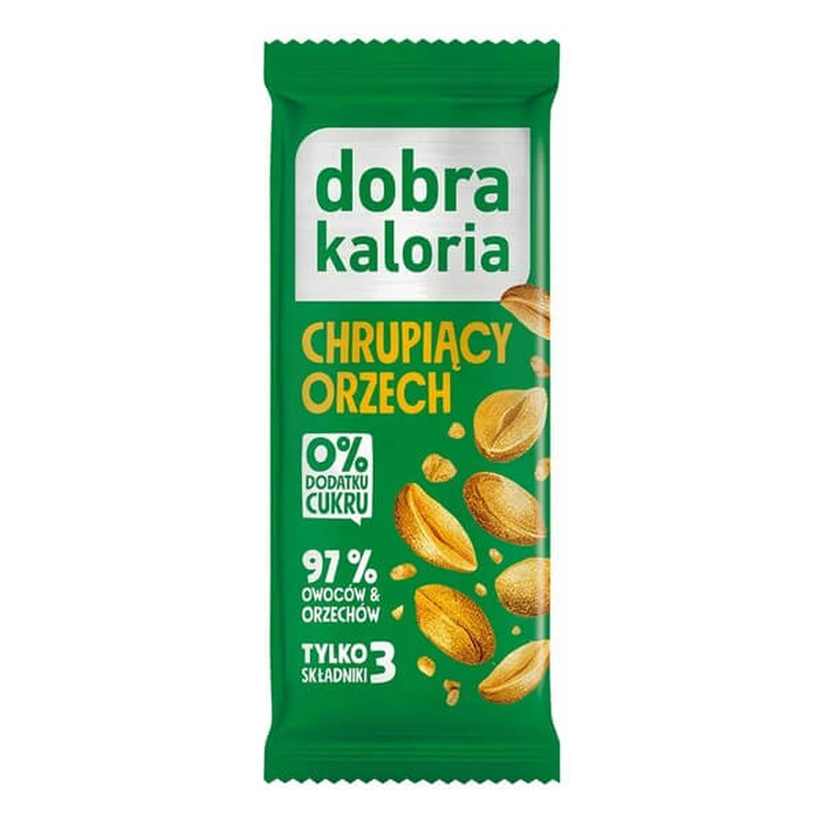 Dobra Kaloria, baton chrupiący orzech, 35 g: ceny i cechy