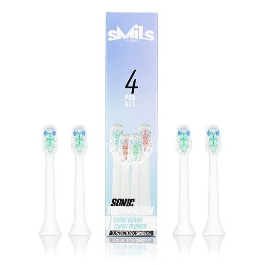 Vitammy, Smils light mix embouts de brosse à dents sonique, 4 pcs.