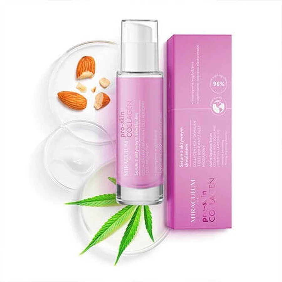 Miraculum Collagen Pro-Skin, ser, cu squalane activ, 30 ml