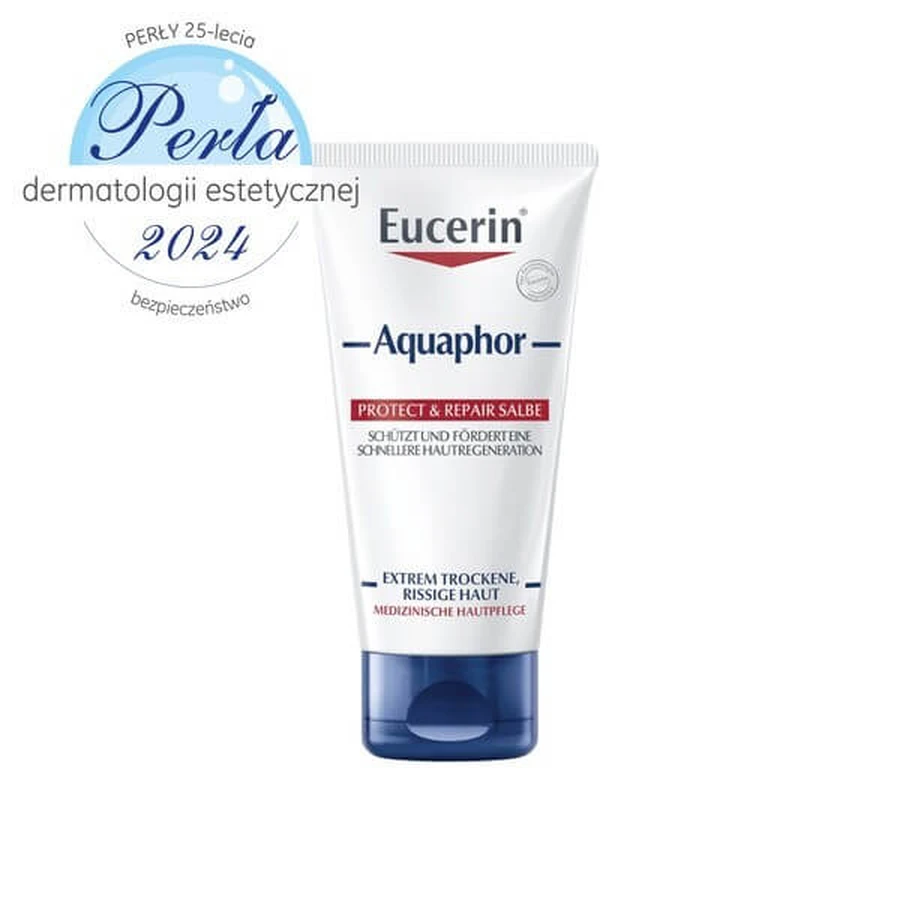 2er-Set Eucerin Aquaphor, Regenerations-Salbe für trockene, rissige und gereizte Haut + INTENO Soft Care, Pflegetücher, 10 Stück.