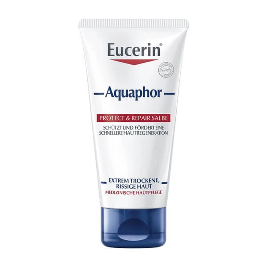 2er-Set Eucerin Aquaphor, Regenerations-Salbe für trockene, rissige und gereizte Haut + INTENO Soft Care, Pflegetücher, 10 Stück.