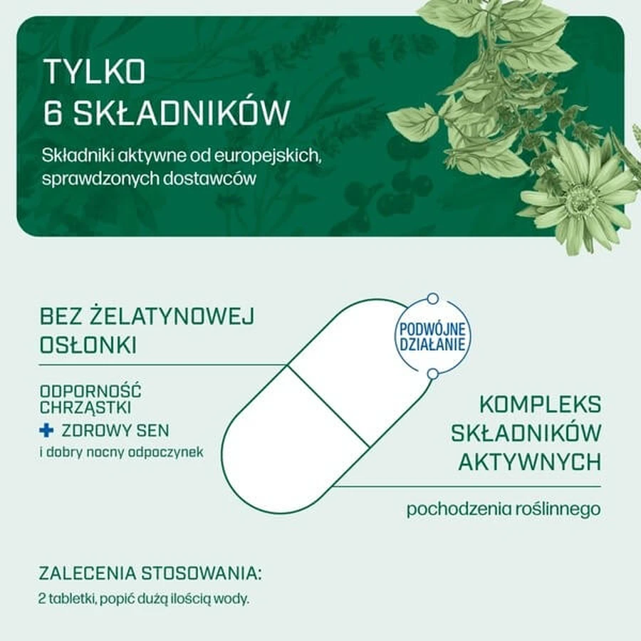 Iana Stawy Odporność Chrząstki + Zdrowy sen, tabletki, 60 szt.: ceny i cechy