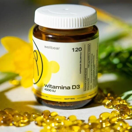 Wellbear Vitamine D3 4000 IU, capsules, 120 st.