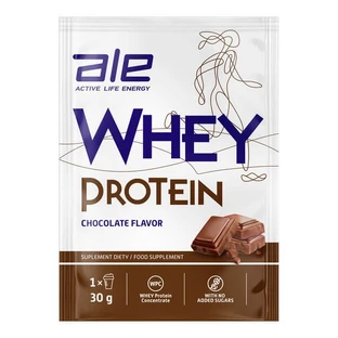 ALE Whey Protein cu aromă de ciocolată, pulbere, 30 g