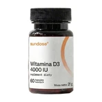Sundose Vitamin D3 4000 IU, Kapseln, 60 Stück.