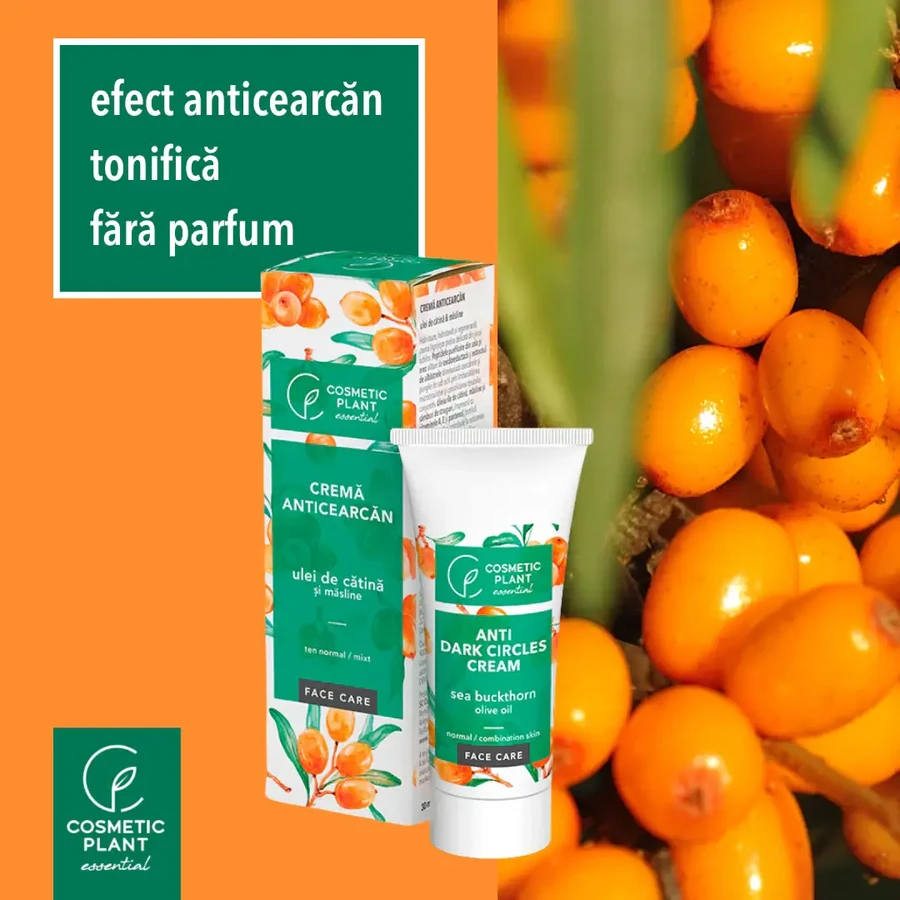 Anti-puffiness eye contour cream with catina and olive oil, 30 ml, Cosmetic Plant