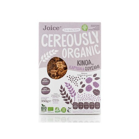 Cereale Organice cu Quinoa, Stafide, Nuci si Susan 350 g