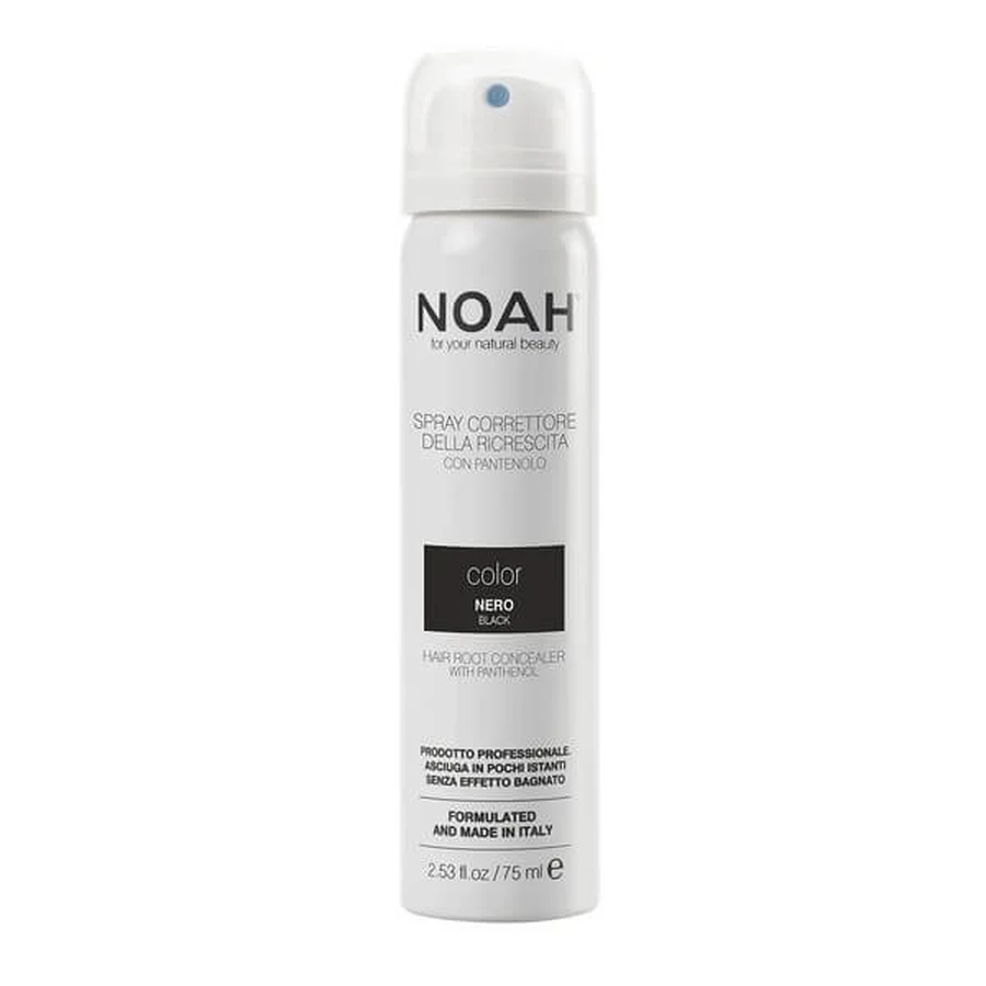 NOAH Hair Root Concealer, spray pentru retușarea rădăcinilor, negru, 75 ml