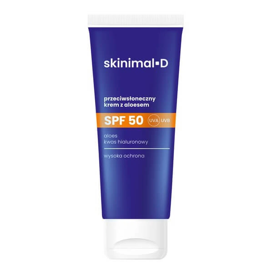 Skinimal D, Sonnenschutzmittel mit Aloe vera SPF50, 50 ml