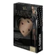 Veera Fashion, panty met patroon, 70 DEN, zwart met hartjes, maat S