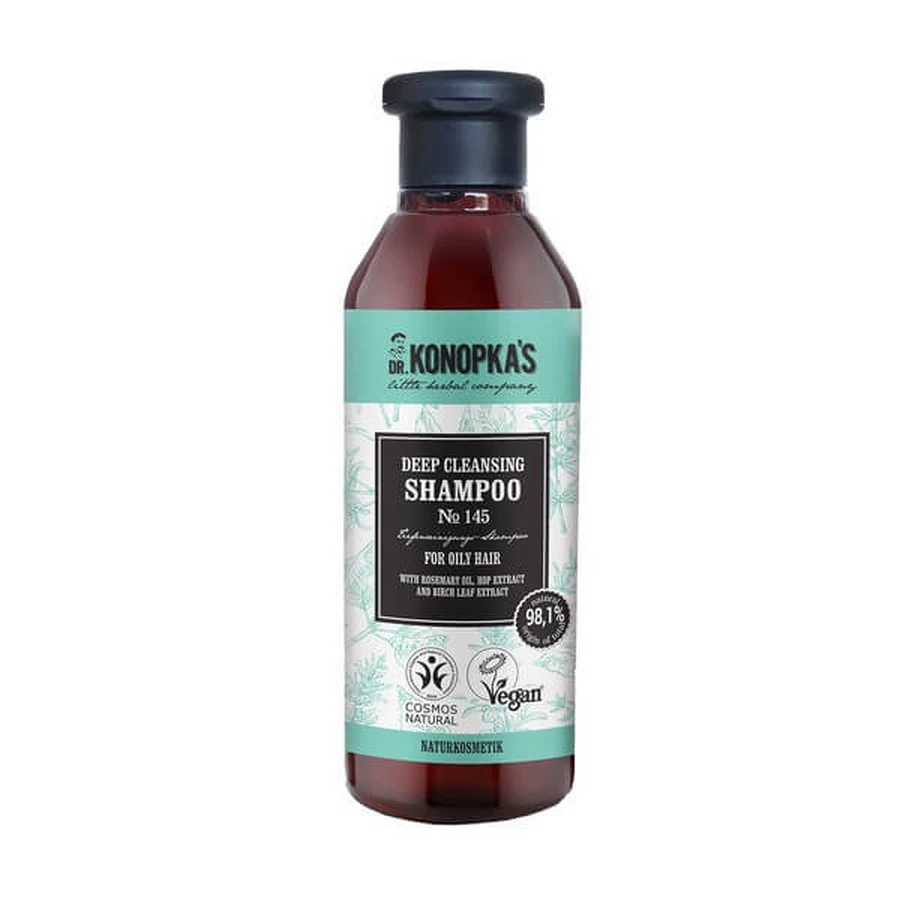 Dr.Konopka's Nº145, Tiefenreinigendes Shampoo für fettiges Haar, 280 ml