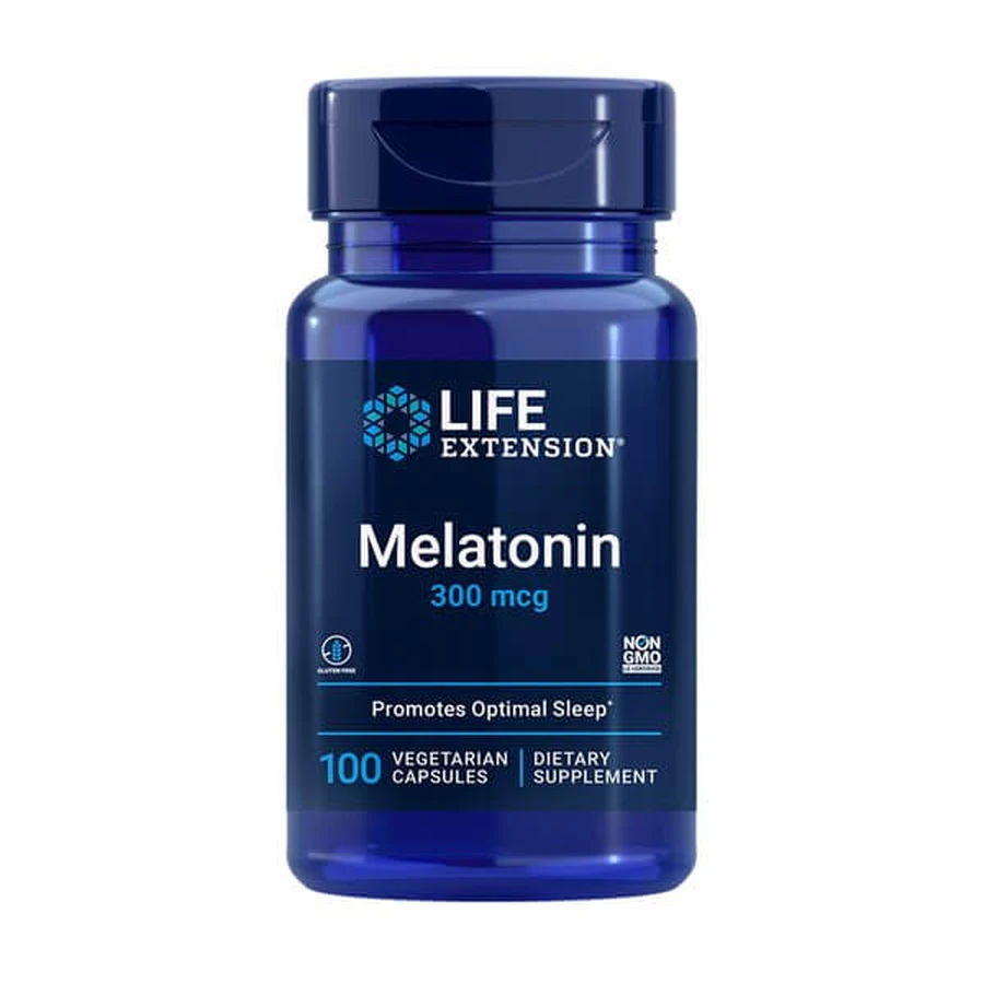 Life Extension Melatonin 300 mcg, Kapseln, 100 Stück.