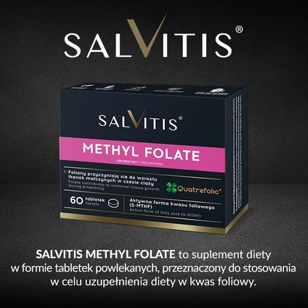 Salvitis Metil Folat (Metil Folat), comprimate filmate, 60 buc.