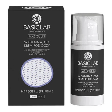 BasicLab Masculis, crema occhi levigante Tension and Firming, 15 ml
