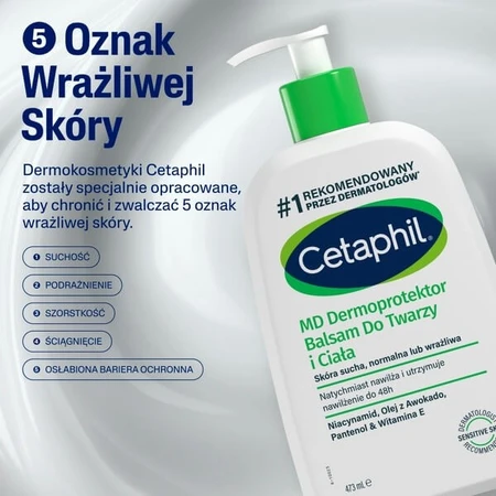Cetaphil MD Dermoprotector, feuchtigkeitsspendende Lotion für Gesicht und Körper, 473 ml