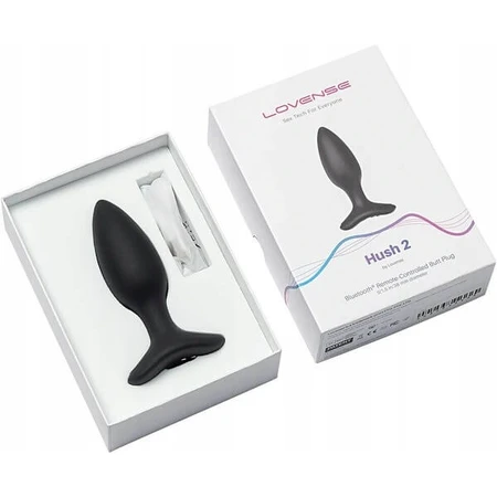 Lovense Hush 2 Butt Plug 38 mm, App-gesteuerter Analplug, 1 Stk.