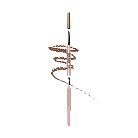 J.Cat Beauty Brow-LA Crayon à sourcils 3-en-1 pour cartographier et modeler les sourcils, Crayon 3-en-1 pour styliser les sourcils, 102 Warm Caramel, 0.08 g