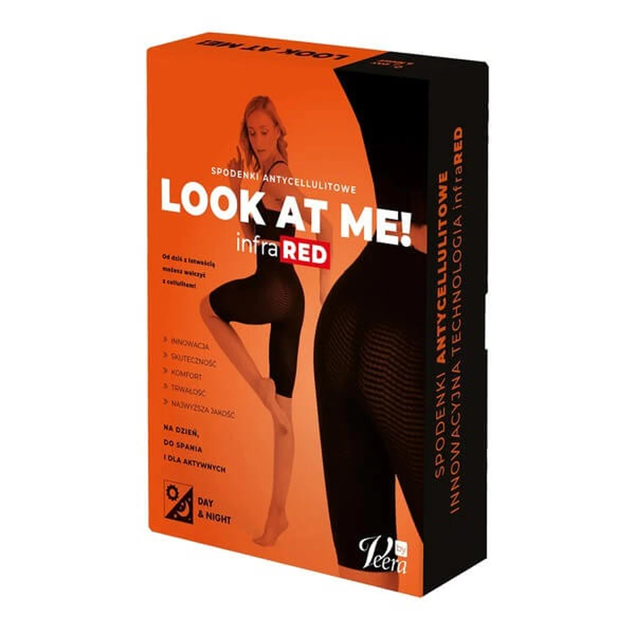 Look At Me! by Veera, pantaloni scurți anti-celulită, culoare negru, mărimea S, 1 buc.