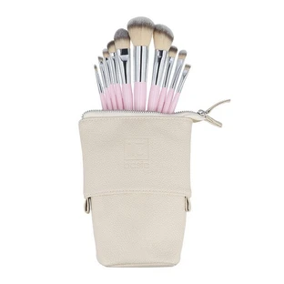 Ilu Basic Set mit 10 Schminkpinseln + Etui, rosa