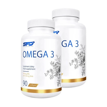Set di 2x SFD Omega 3, capsule, 90 pezzi.