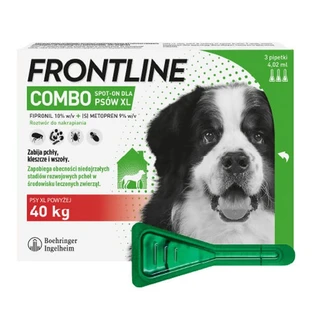 Frontline Combo Spot-on XL Hond vanaf 40 kg, vlooien- en tekenbescherming, pipetdruppels, 4,02 ml x 3 st.
