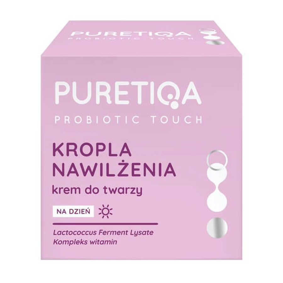 Puretiqa Probiotic Touch Hydration Drop, dagcrème, 50 ml.