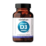 Viridian Vitamina D3 2000IU, cápsulas, 60 uds.