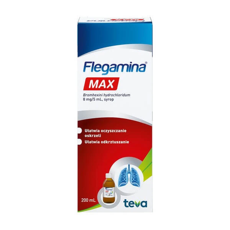 Flegamina Max, 8 mg/5 ml, jarabe, 200 ml