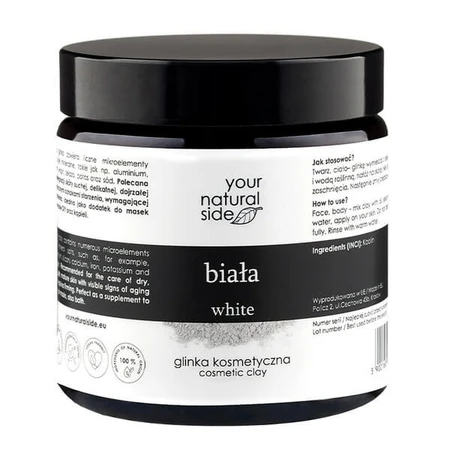 Your Natural Side, arcilla cosmética, blanca, 75 g