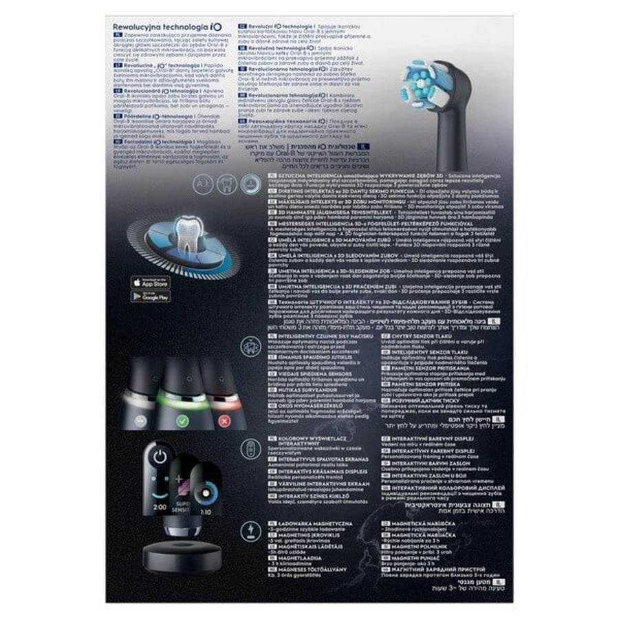 Oral-B iO 9 Duo, set periuță de dinți electrică, 2 buc.