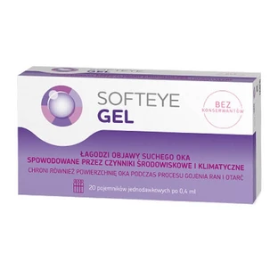 Softeye Gel, eye gel in single-dose containers, 0.4 ml x 20