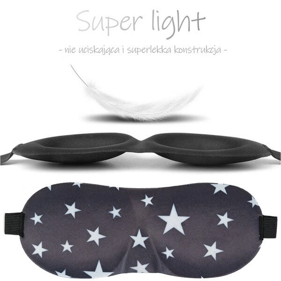 Waya 3D, sleep blindfold, stars, 1 pc.