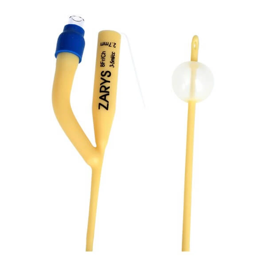Outline, sonde de Foley urologique, à deux voies avec valve en plastique, CH 8/3-5 ml, 1 pc.