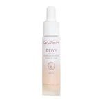 Gosh Dewy Foundation Drops, gocce di fondotinta illuminante SPF 15, 002 Porcelain, 12 ml.
