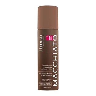 Lirene Perfect Tan, mousse-mousse autobronzantă pentru față și corp, Macchiato, 150 ml