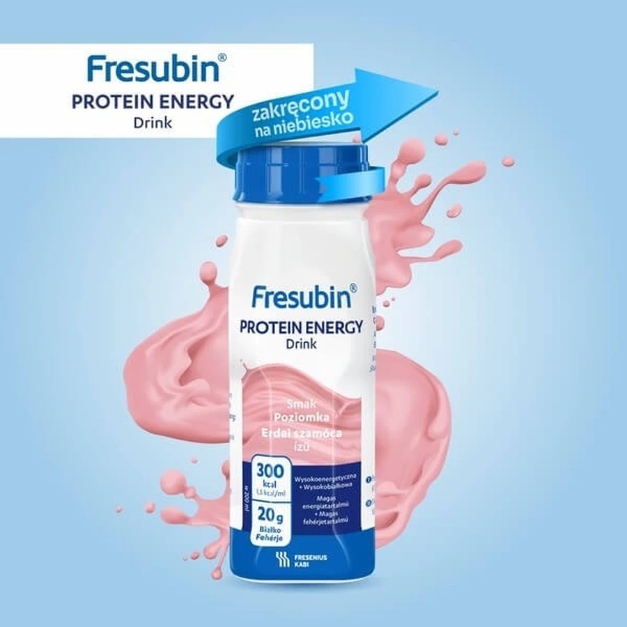 MIX Fresubin Protein Energy Drink 16x200 ml (Erdbeer- und Tropenfruchtgeschmack)
