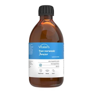Vitalers Norvegian ulei de pește pentru copii, neparfumat, lichid, 250 ml