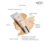 NEO Make Up Intense Serum, fondotinta idratante, 01 PORCELAIN , 30 ml.