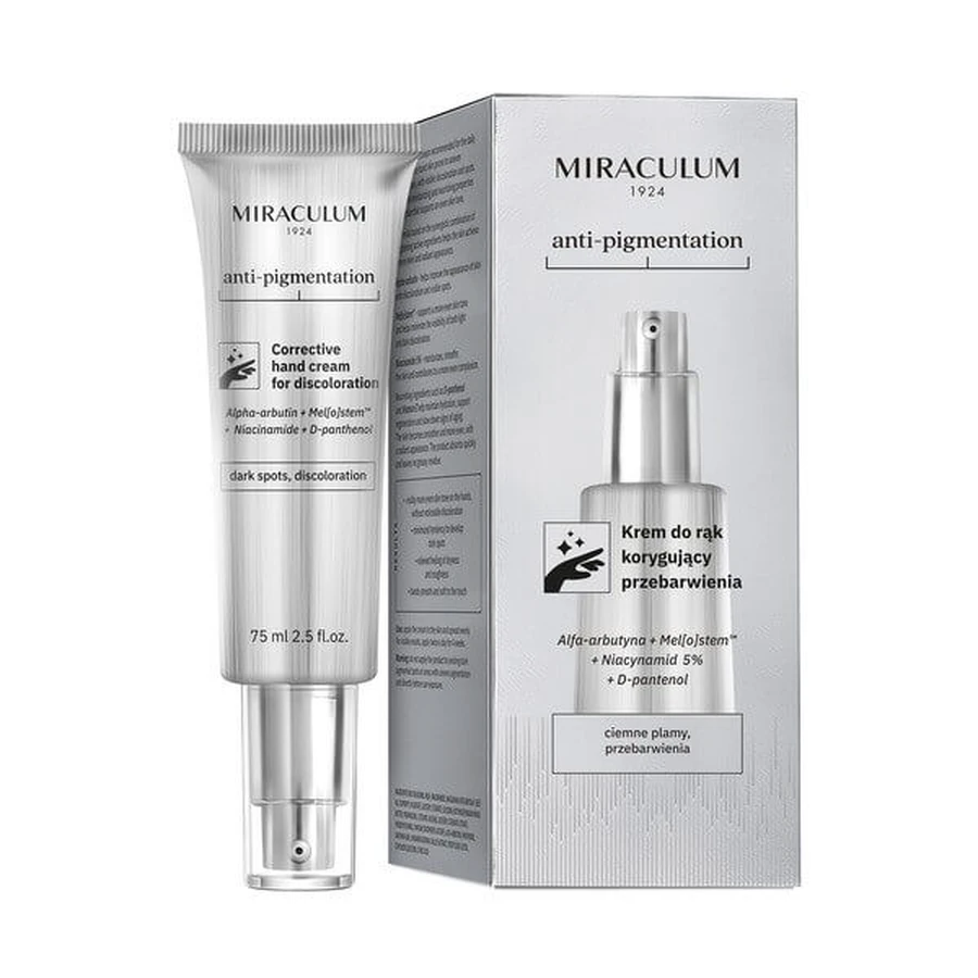 Miraculum Anti-Pigmentare, cremă de mâini pentru corectarea imperfecțiunilor, 75 ml