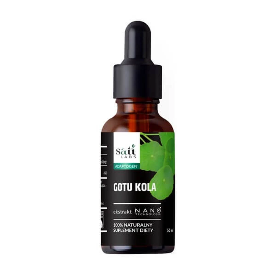 Sati Labs, Nano Gotu Kola, gocce, 50 ml.